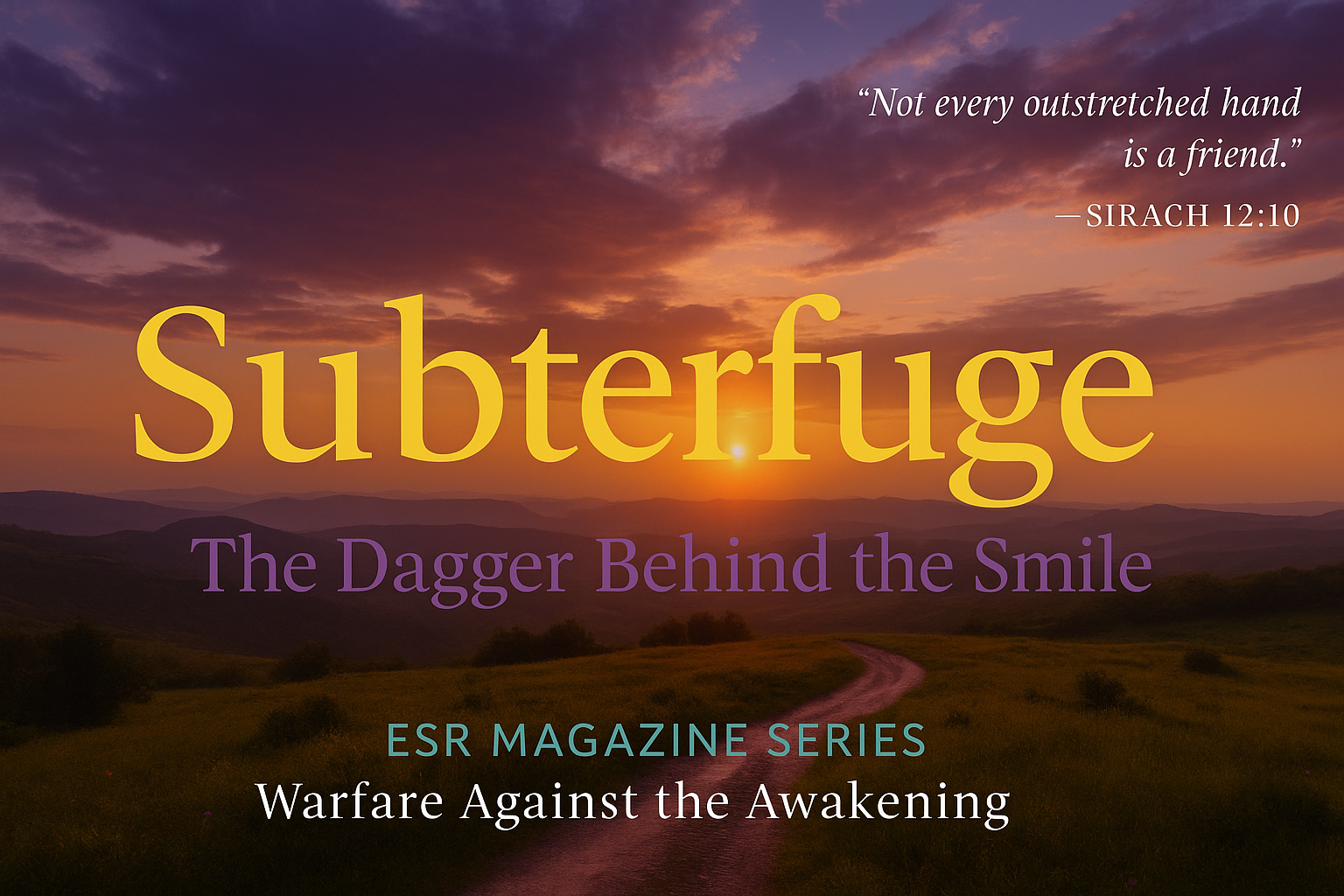 Subterfuge — Warfare Against the Awakening (Part 1)